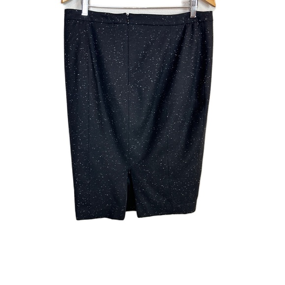 Escada Black‎ Speckled Pencil Skirt Women’s Sz XL US / 46 FR - Picture 2 of 5